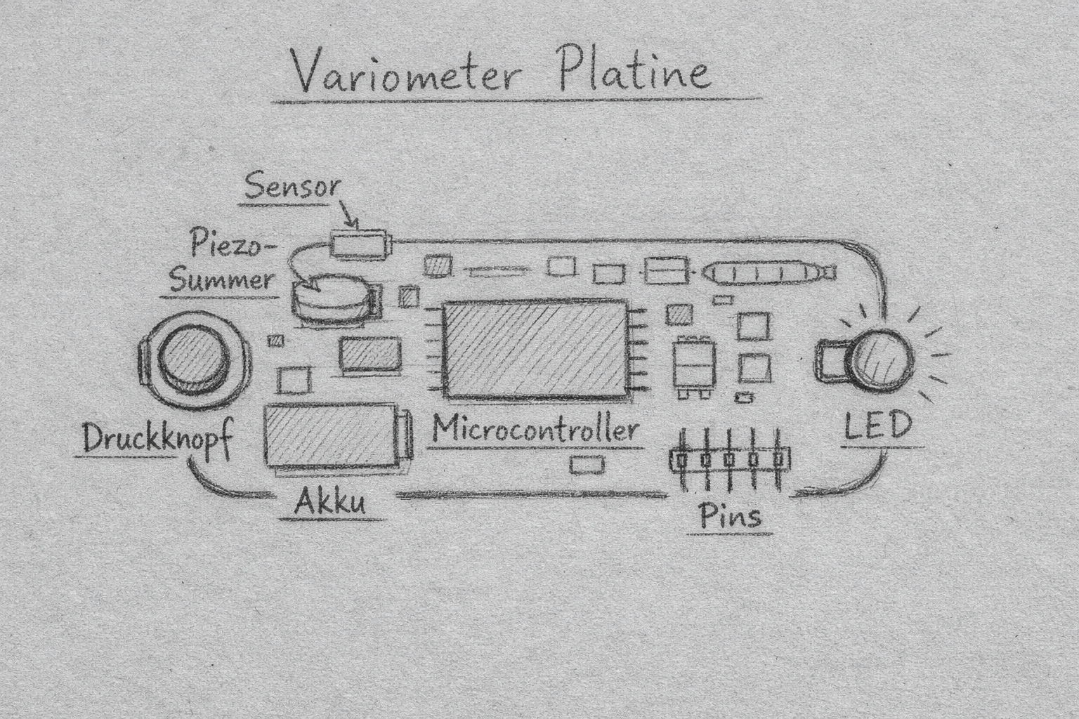 Variometer Platine